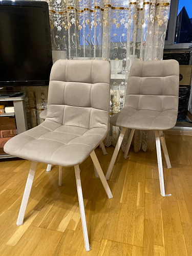 Стул на металлокаркасе Чилли К темно-серый (velutto 32) / черный фото покупателя 609