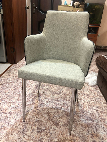 Стул на металлокаркасе Benza dark blue фото покупателя 7