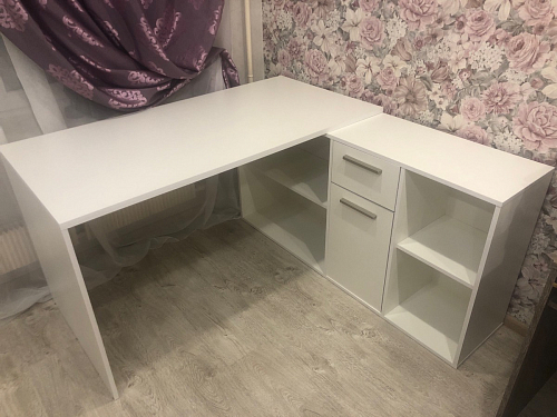 Письменный стол Лайт 03.245F белый гладкий 101 фото покупателя 24