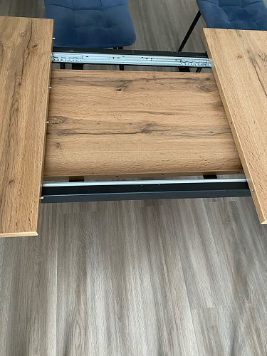 Стол раскладной Лота Лофт 120 25 мм юта / черный матовый фото покупателя 566