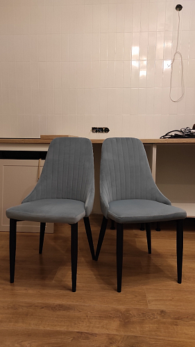 Стул на металлокаркасе Kora white / gray фото покупателя 411