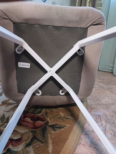 Стул на металлокаркасе Чилли К кирпичный / черный фото покупателя 299