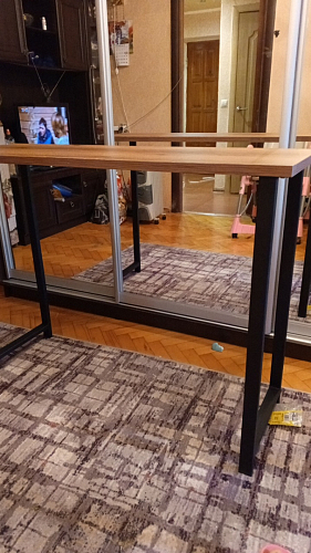 Барная стойка Дилан Лофт 120х60х110 бетон фото покупателя 157