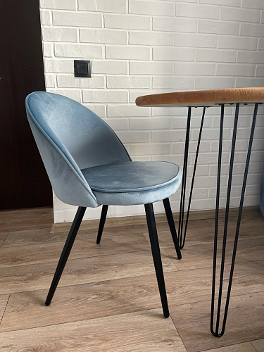 Стул на металлокаркасе Dodo blue фото покупателя 49