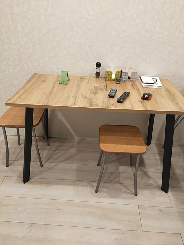 Стол Тринити Лофт 120 25 мм черный матовый / юта фото покупателя 132