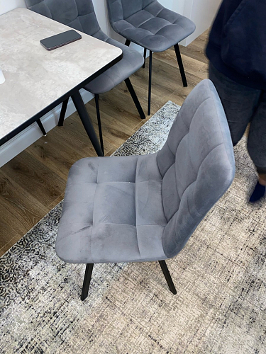 Стул на металлокаркасе Чилли зеленый / черный фото покупателя 1323