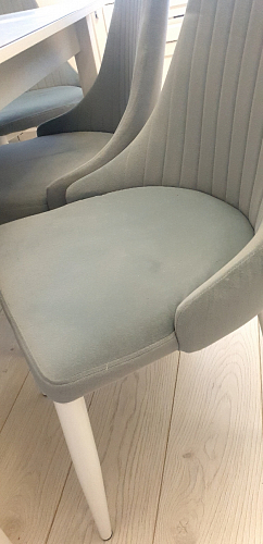 Стул на металлокаркасе Kora light blue / white фото покупателя 214