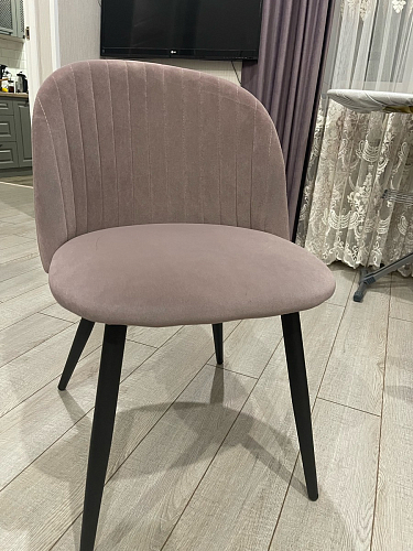 Стул на металлокаркасе Gabi green / black / silver фото покупателя 74