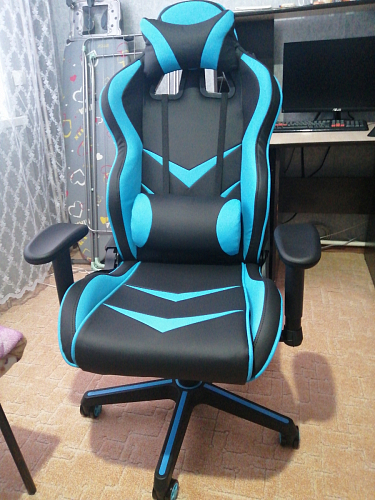 Компьютерное кресло Racer черное / бежевое фото покупателя 135