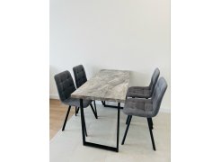 Стул на металлокаркасе Чилли синяя ткань / белый фото покупателя 415