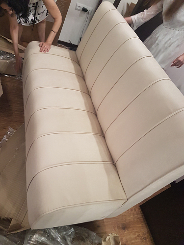 Диван Ральф микровельвет зеленый фото покупателя 1