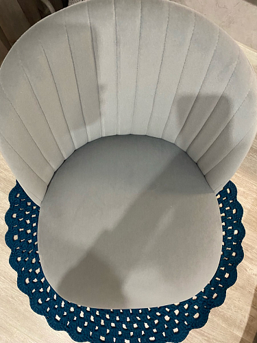 Стул на металлокаркасе Gabi 1 light purple / black / gold фото покупателя 206