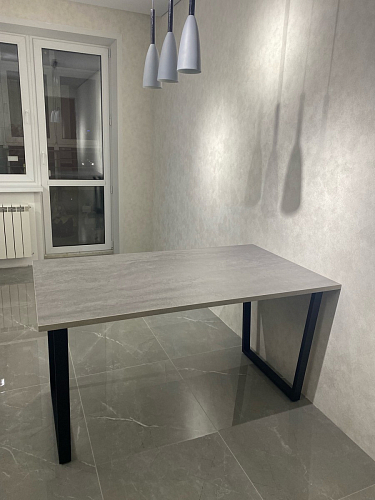 Стол Лота Лофт 120 32 мм бетон / черный матовый фото покупателя 82