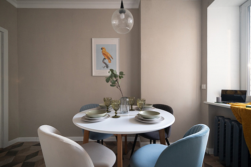 Стул на металлокаркасе Gabi 1 line light blue / black фото покупателя 101