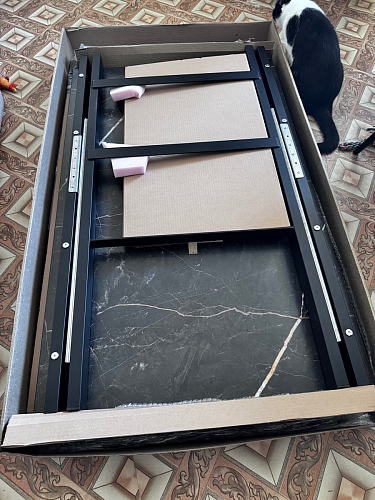 Стол Центавр бетон / графит фото покупателя 52