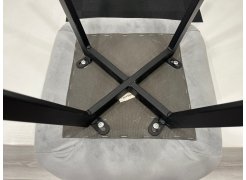 Стул на металлокаркасе Чилли синяя ткань / белый фото покупателя 145