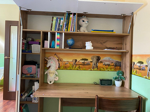 Письменный стол Лайт 03.243 дуб золотой (craft) / белый премиум фото покупателя 266