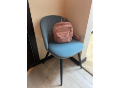 Стул на металлокаркасе Gabi blue / black фото покупателя 61