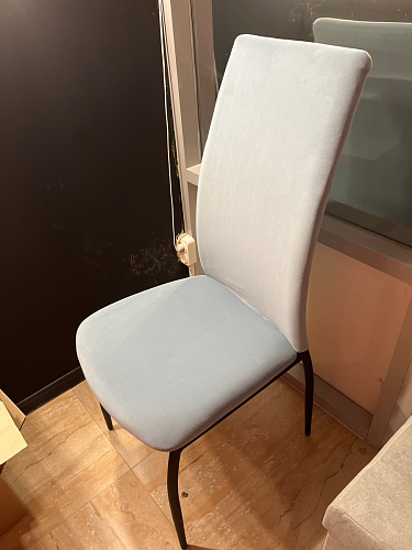 Стул на металлокаркасе Tod light blue / yellow / black фото покупателя 8