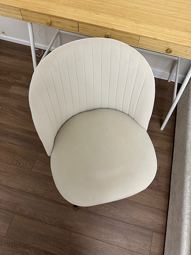 Стул на металлокаркасе Gabi dark beige / black / silver фото покупателя 256