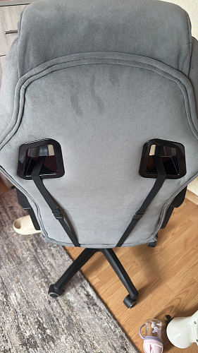 Компьютерное кресло Driver/Драйвер кожзам черный / ткань черный фото покупателя 11