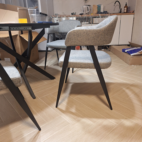 Стул на металлокаркасе Twin серый / черный фото покупателя 23