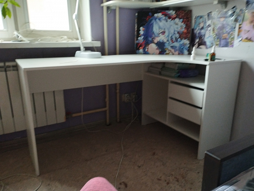 Письменный стол СПм-25 правый белый фото покупателя 32