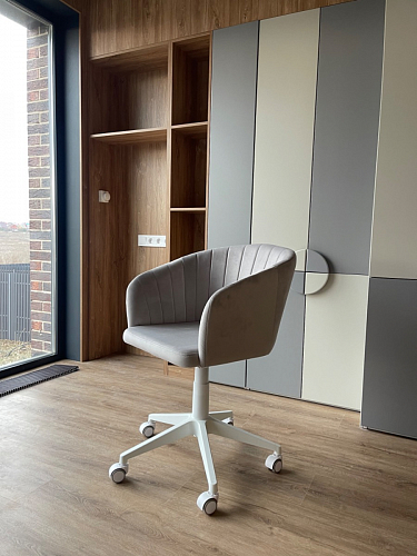 Компьютерное кресло Тибо confetti chocolate / белый фото покупателя 11