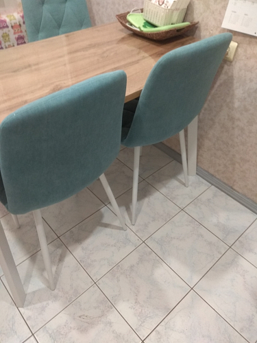 Стол Тринити Лофт 120 32 мм дуб галифакс табако / черный матовый фото покупателя 630