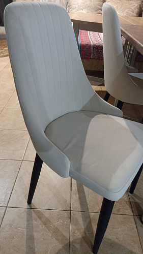 Стул на металлокаркасе Kora dark gray / black фото покупателя 42