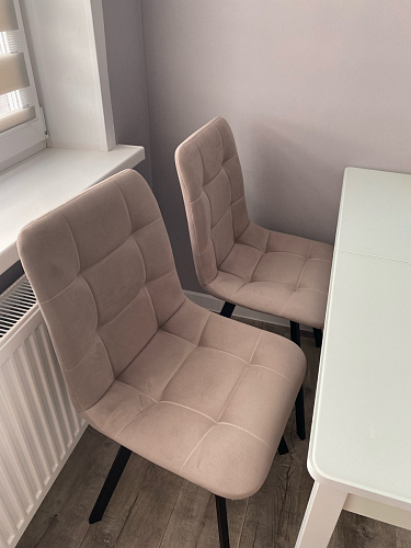 Стул на металлокаркасе Чилли черный / зеленый фото покупателя 1437