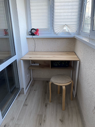 Письменный стол Клер Лофт черный матовый / бетон фото покупателя 52