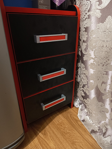 Тумба Ханна черная / красная - Уцененный экземпляр фото покупателя 22