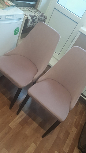 Стул на металлокаркасе Kora beige / black фото покупателя 433