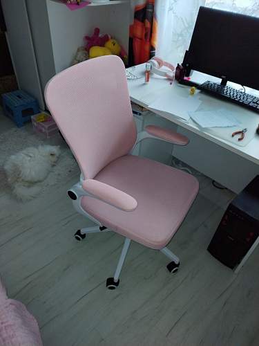 Компьютерное кресло Konfi pink / white фото покупателя 213