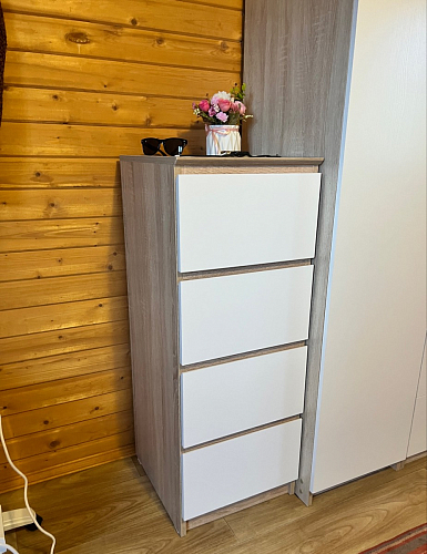 Комод Т-4р бетон / белый фото покупателя 11