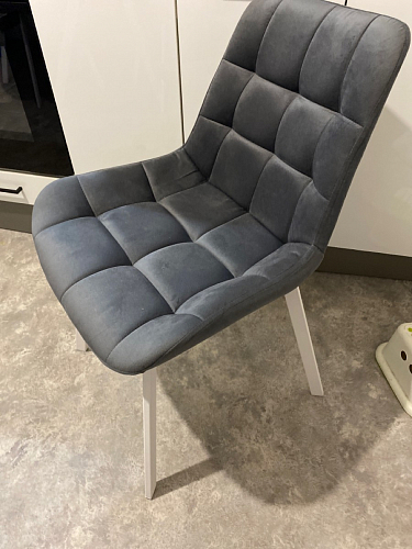 Стул на металлокаркасе Челси велюр коричневый / черный каркас фото покупателя 111