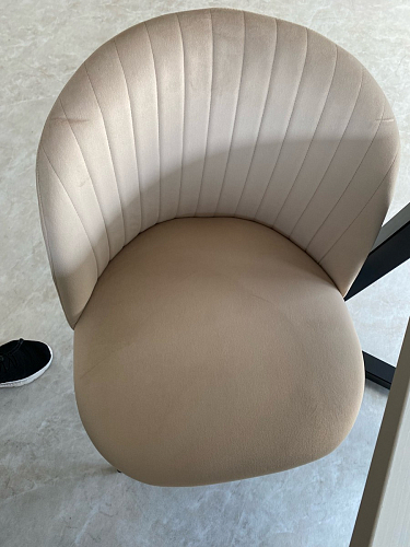 Стул на металлокаркасе Gabi 1 light blue / black / gold фото покупателя 250