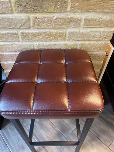 Барный стул Лофт микровелюр катания блэк / черный матовый фото покупателя 122