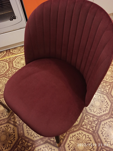 Стул на металлокаркасе Gabi-1 wine red / black фото покупателя 165