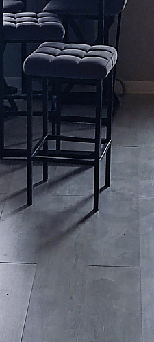 Барный стул Лофт микровелюр катания блэк / черный матовый фото покупателя 194