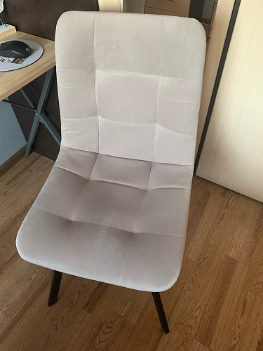 Стул на металлокаркасе Чилли синяя ткань / белый фото покупателя 787