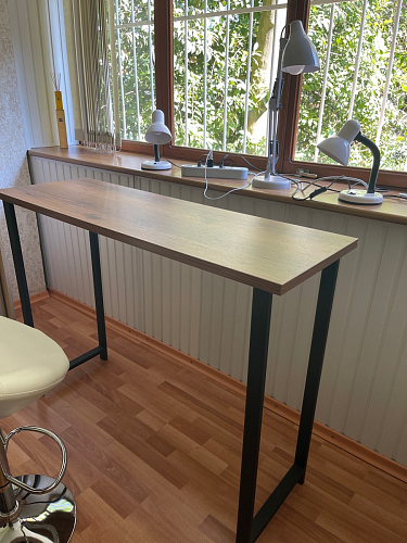 Барная стойка Дилан Лофт 120х60х90 бетон фото покупателя 70