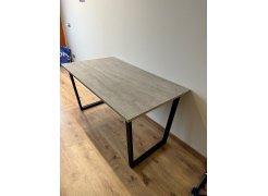 Стол Лота Лофт 140 25 мм черный матовый / бетон фото покупателя 211