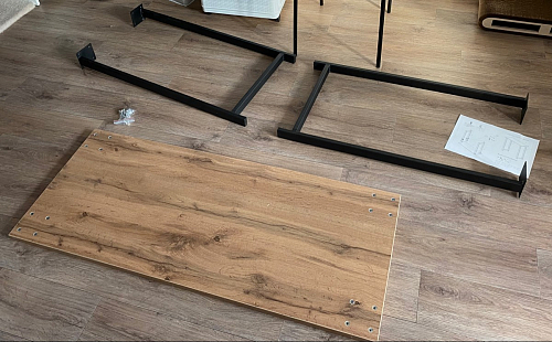 Барная стойка Дилан Лофт 120х40х98 дуб делано темный фото покупателя 68