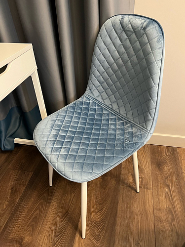 Стул на металлокаркасе Capri голубой фото покупателя 8