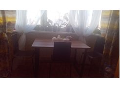 Стол Лота Лофт 140 25 мм черный матовый / бетон фото покупателя 985