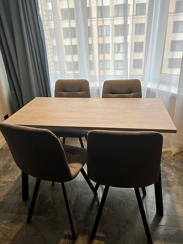 Стул на металлокаркасе Чилли зеленый / черный фото покупателя 990