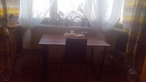 Стол Лота Лофт 140 25 мм черный матовый / бетон фото покупателя 985