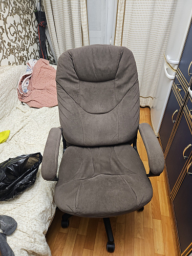 Компьютерное кресло Comfort Lux/Комфорт Люкс серый фото покупателя 125